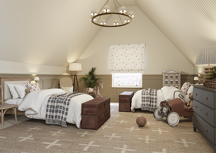 Kings Breakfast, Mini Kingsmen - Twist&Fit Roman Blind - Image 6